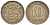 Эстония 10 центов 1931 Республика (1918-1941) KM 12 никель бронза 4615-1126