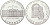 США 1 доллар 1992 W, 200 лет Белому Дому KM 236 серебро PROOF 11-087-43