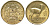 Перу 1/2 соля 1974 альпака KM 260 латунь aUNC 4605-453