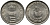 Индия 5 рупий 1995 50 лет FAO KM 157 медно-никель UNC 176-1026