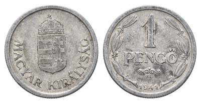 Венгрия 1 пенго (пенге) 1941 BP KM 521 алюминий 4648-1045