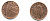 Великобритания 1 пенни 2010 Елизавета II (1952-2022) KM 1107, Spink B6 сталь плакированная медью 177-1219