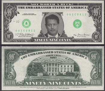 США 99 центов 1997 Смущенные Штаты Америки - Эл Гор бумага UNC (пресс) 7197-7-2