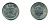 Нидерланды 25 центов 1966 Юлиана (1949-1980) KM 183 никель 76-513