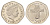 Остров Мэн 50 пенсов 2001 Елизавета II (1952-2022), рождество KM 1041 медно-никель UNC 4127-2024