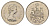 Канада 50 центов 1981 Елизавета II (1952-2022), герб KM 75 никель UNC 4631-1016