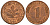 ФРГ 1 пфенниг 1983 D KM 105, J.380 сталь плакированная медью 4602-762