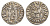 Киликийская Армения трам 1226-1271 Хетум I и царица Забель, держат крест/лев с патриаршим крестом  серебро    1516-633