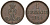 Ганновер 1 пфенниг 1856 B, Георг V KM 221, AKS 155, J. 83 медь 4594-434