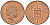 Великобритания 1 пенни 1998 Елизавета II (1952-2022) KM 986, Spink 4710 (B5) сталь плакированная медью UNC 4609-541