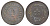 Бруней 1 сен 1887 AH 1304, год-тип KM 3 медь 1519-911