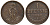 Ганновер 1 пфенниг 1858 B, Георг V KM 233, AKS 156, J. 90 медь 4594-156