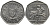 Кипр 50 центов 1993 похищение европы KM 66 медно-никель 4577-542