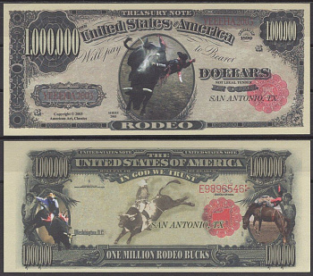 США 1000000 долларов 2003 родео бумага UNC (пресс) 7197-20-3