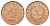 Боливия 10 боливиано 1951 год-тип KM 186 бронза UNC 4654-835