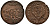 Польша 1 шиллинг (шеляг) 1650 CG, Йоханн II Казимир Ваза (Ян Казимир) (1649-1668), вес 2,53 г KM 84, Kop. 1542 (R3), Tyszkiewicz 5 mk медь 00-818-59