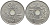 ДАНИЯ 25 ЭРЕ 1972 S; S, ФРЕДЕРИК IX (1947-1972) KM 855.2 медно-никель 4397-215