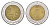 Мексика 1 песо 2003 KM 603 биметалл 4158-443
