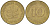 ФРГ 10 ПФЕННИГОВ 1972 G KM 108, J. 383 сталь плакированная латунью 4182-827