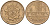 Франция 10 франков 1975 тип Матье KM 940, Le Franc 365.5-6 никель латунь  4153-457