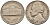 США 5 центов 1949 Джефферсон KM А192 медно-никель 92-1012