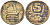 ФИНЛЯНДИЯ 5 МАРОК 1984 N, ЛЕДОКОЛ KM 57 алюминиевая бронза 4403-333