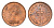 Великобритания 1/2 пенни 1974 Елизавета II (1952-2022) KM 914, Spink 4239 бронза UNC 4697-912