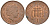 Великобритания 1 пенни 2002 Елизавета II (1952-2022) KM 986, Spink 4710 (B5) сталь плакированная медью 4609-564