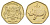 Ботсвана 2 пулы 1994 Белый носорог KM 25 никель латунь UNC 4121-1044