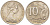 Австралия 10 центов 1978 Елизавета II (1952-), птица лирахвост KM 65 медно-никель 4382-1021