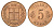 Исландия 5 эйре 1966 KM 9 бронза UNC 4695-524