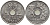 ДАНИЯ 25 ЭРЕ 1966 С; S, ФРЕДЕРИК IX (1947-1972) KM 855.1 медно-никель 4398-952