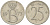 БЕЛЬГИЯ 25 САНТИМОВ 1973 BELGIQUE KM 153.1 медно-никель 4528-135