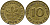 ФРГ 10 ПФЕННИГОВ 1949 J KM 103, J. 378 сталь плакированная латунью 98-527