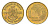 Гвинея 1 франк 1985 KM 56 сталь плакированная латунью UNC 4651-841