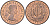 Великобритания 1/2 пенни 1966 Елизавета II (1952-2022) KM 896, Spink 4158 бронза    4148-1252