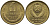 СССР 1 КОПЕЙКА 1991 ММД, БУКВА М KM 126а, Федорин 182 латунь 96-1012