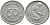 ФРГ 50 ПФЕННИГОВ 1950 D KM 109.1, J. 384 медно-никель 4392-1047