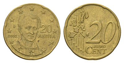 Греция 20 евроцентов 2002 KM 185 нордик 4616-516