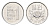 Южная Корея 1 вона 1969 роза KM 4a алюминий UNC 4647-1211