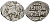 Великое Княжество Московское денга 1535-1547 Иван IV Васильевич, Тверской монетный двор, 0,34 грамм ГиК №67 серебро    262-1326