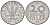Венгрия 20 филлеров 1973 BP KM 573 алюминий 4152-262