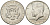 США 1/2 доллара (50 центов) 1969 D, Джон Кеннеди KM 202a серебро UNC 221-1026