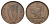 Ирландия 1 пенни 1942 курица с цыплятами KM 11 бронза 4661-325