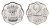 Индия 2 пайса 1977 KM 13.6 алюминий UNC 4697-767