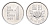 Южная Корея 1 вона 1969 роза KM 4a алюминий UNC 4647-1259