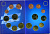 Бельгия евронабор из 8 монет 1999-2001   биметалл  UNC  1-6-2-34