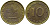 ФРГ 10 ПФЕННИГОВ 1970 G KM 108, J. 383 сталь плакированная латунью 98-435