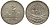 Гватемала 1/4 реала 1895 5 звезд, Испанское правление KM 162 серебро 4549-327