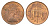 Великобритания 1 пенни 1971 Елизавета II (1952-2022) KM 915, Spink 4237 (B1) бронза 4532-444